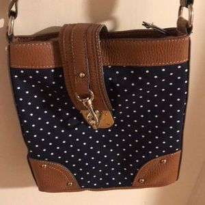 NWOT Chaps Triple-Entry Crossbody Bag